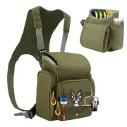 Fishing Chest Pack Small Fishing Tackle Chest Backpack Utility Fly Fishing Ba...