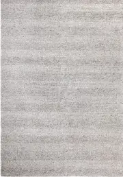 Queen Grey Hand Loomed Wool Rug