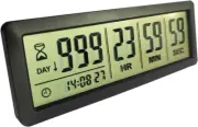 Digital Countdown Days Timer - Black Upgraded Big 999 Days Count down Clock with