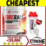 RED DRAGON FIREBALL FAT BURNER 60SRV PASSION FRU // PRE WORKOUT WEIGHT LOSS OXY