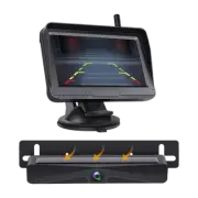 Wireless Solar Backup Camera + 4.3" Rear View Monitor Car Reversing Systems