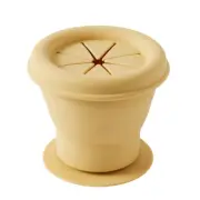 Nordic Kids Lemon Henny Collapsible Silicone 11cm Snack Cup Container Storage