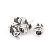 4Pcs 5.5mmx2.1mm DC Power Jack Socket Female Panel Mounting Connector