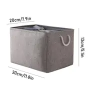 Organizers For Fabrics, Books, Toys, Clothes, Baskets, Home Storage Tools, Foldable Storage Baskets, Handles, Linen Storage Boxes
