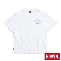 在飛比找momo購物網優惠-【EDWIN】男裝 寬版後磅怪物短袖T恤(白色)