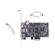 PCIE FireWire Card, PCI Ex1 to External IEEE 1394 Adapter Controller 4 Ports