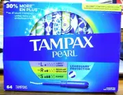 TAMPAX PEARL 12 SUPER, 20 REGULAR, 9 LIGHT OPEN BOX 41 TOTAL