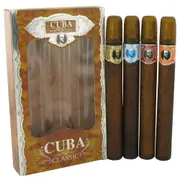 Cuba Orange Gift Set by Fragluxe for Men - Cuba Variety Set Includes All Four