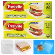 300 Ct Value Pack Fold Top Sandwich Bags Food Storage Snack Reusable Bpa Free