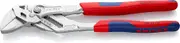 Knipex 86 05 250 SB Chrome Plated Plier Wrench with Multi-Component Gripping, 250 mm Length