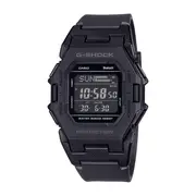 Casio G Shock Digital Square Bluetooth Steps Dual Time 200M Water Resistant Black Face And Resin Band GDB500-1D