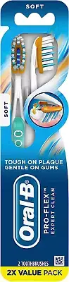 Pro-Flex Toothbrush with Flexing Side sPro-Health Clinical 40S Soft (2 Count)
