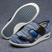 [WANGYUXIN] Orthopedic Walking Shoes,Sandals for The Elderly Diabetic Shoes, Easy Wear Off Mesh Sneakers with Air Cushion,2 Light Blue,37