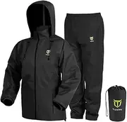 [TideWe] Rain Suit, Waterproof Breathable Lightweight 2 Pieces Rainwear