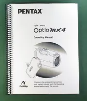 Pentax Optio MX4 Instruction Manual: 148 Pages & Protective Covers!