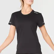 [2XU] 2XU - Women's Aero Tee - Black/Silver Reflective