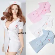 1/6 Female Girl Nurse Uniform W/Hat Clothes F 12" JIAOU TBLeague Action Figures