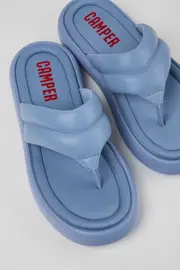 Pelotas Flota Blue Leather Flip-Flop for Men