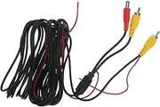 Gatuida Rear View Camera Extension Kit Composite Video Reverse Trigger Wire for Car Parking Monitor Setup Cable