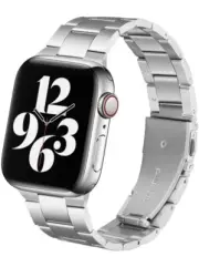 Apple Watch Steel Band Compatible with Series SE/5/4/3/2/1 (44mm/42mm) - Silver