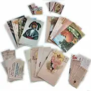 Lot 25 Piece Vintage Postcard Reproduction Junk Journal Ephemera Craft Supply mq