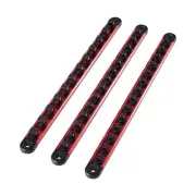 Socket Organizer Rail Set 3PCS Aluminum Socket Organizers with 40 Clips