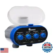 Yardeen Dual Outlet Water Timer Irrigation Controller System, No Water Pressu