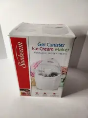1/2 Hour Ice Cream Maker 1 Quart Gel Canister New Unused In Box by Sunbeam