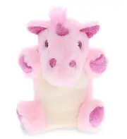 DolliBu Unicorn Plush Hand Puppet For Kids - Soft Stuffed Animal Hand Puppet