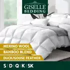 Giselle Microfibre Bamboo Quilt Goose Duck Feather Down Duvet All Season