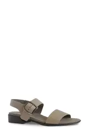 Munro Cleo Sandal - Multiple Widths Available in Vintage Khaki Leather at Nordstrom, Size 9