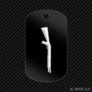 Benelli M90 Entry Gun Shotgun Keychain GI dog tag engraved many colors