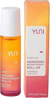 [YUNI] Beauty Essential Oil Fragrance Roll On (0.33 oz) Carry Om Stress-Relieving Aromatherapy Rollerball - Calming & Soothing Natural Perfume Alternative - All Natural, Paraben-Free, Cruelty-Free