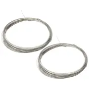 Soft Nickel Silver Wire, 2Pcs 23Gauge/0.6x0.6mm ,6m Square Craft Wire