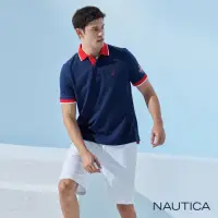 在飛比找momo購物網優惠-【NAUTICA】男裝 簡約修身素面休閒短褲(白色)