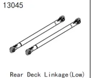 1/10 4Wd Rock Crawler 1001 Land Cruiser Part 13045 Rear Deck Linkage