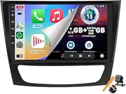 Y300s,Car Stereo Android 15.0 Radio for W211 E/CLS-Class W219 2002-2010 GPS Sat Navigation 9'' Touchscreen DVD Multimedia Video Player FM BT with Carplay 4G 5G WiFi DSP SWC