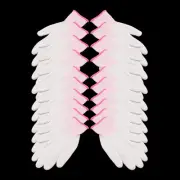10Pairs 13 Needles Nylon Labor Protection Anti-static Non-slip Gloves White Pink