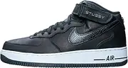 [Nike] Men's & Grade School Air Force 1 '07 Mid SP Black/Black-Black (DJ7840 001)