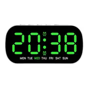 Adjustable Brightness Electronic Clock Simple Multifunctional Alarm Clock LED Digital Clock Date an As Shown