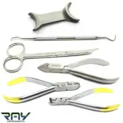 Dental Orthodontic Pliers Cutter Jacquette Scaler Mouth Opener Cheek Retractors