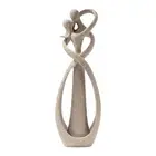 Unique Couple Kiss Abstract Resins Statue for Home Desktop Book Shelf Decors