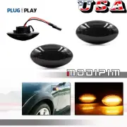 2PCS Smoked Lens Amber LED Side Marker Lights For Mini Cooper R50 R52 R53 02-08 (for: Mini)