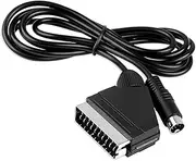 WICAREYO 6FT RGB Scart AV Cable Lead Audio Video Connector for Genesis 2 &3 PAL