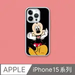 【犀牛盾】IPHONE 15系列SOLIDSUIT防摔背蓋手機殼｜迪士尼-米奇系列-米奇看著你(多色可選)