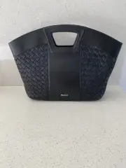 Mimco Palm Spring Basket Bag Black Large GREAT GIFT FOR MOTHERS DAY