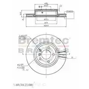 Bremtec Euro-Line GeoZinc Coated Brake Rotor - BDR17190EL