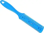 PENIKOKO Hair Cutter Comb Double Sided Haircut Scissors with Stainless Steel Razor Blue Plastic Trimmer for Long and Short Hair Versatile Hair Cutting Tool for Styling