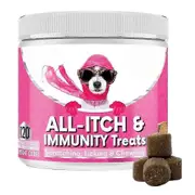 Nutri-Paw All-Itch Immunity Treats For Dogs-Soothe Itchy Paws,Eyes,Ears,Skin 1bottle