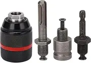 Drill Chuck Set 2-13mm Quick Change Keyless Chuck Self Clamping 1/2" -20 UNF Thread Hand Drill Chuck Converter(A)